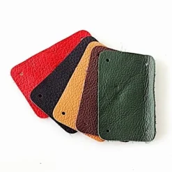 50x Nappaleder Rechteckiges Stück Für Schuppenpanzer, Dunkelbraun Verengen