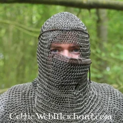 Ulfberth Coif Mit Dreieckigem Visier, Rundringe - Rundnieten, 8 Mm -Säbel Rabatt coif mit dreieckigem visier rundringe rundnieten 8 3