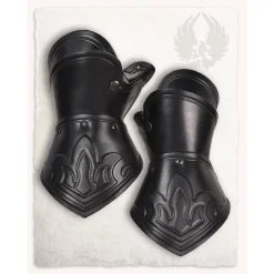 Mytholon Decius Stulpen Leder, Schwarz