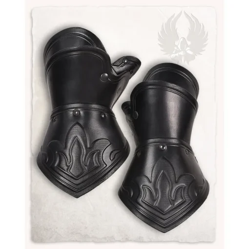 Mytholon Decius Stulpen Leder, Schwarz -Säbel Rabatt decius stulpen leder schwarz