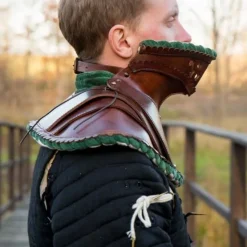 Epic Armoury Edles Leder Gorget, Grün 10 Epic Armoury Edles Leder Gorget, Grün -Säbel Rabatt edles leder gorget gruen 3