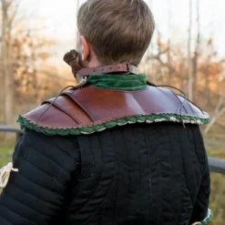 Epic Armoury Edles Leder Gorget, Grün 11 Epic Armoury Edles Leder Gorget, Grün -Säbel Rabatt edles leder gorget gruen 4