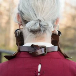 Epic Armoury Edles Leder Gorget, Schwarz -Säbel Rabatt edles leder gorget schwarz 2