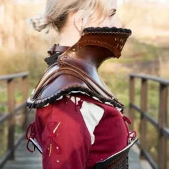 Epic Armoury Edles Leder Gorget, Schwarz -Säbel Rabatt edles leder gorget schwarz 3