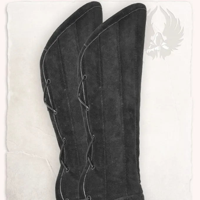 Mytholon Gambeson Armprotektoren Leopold Wildleder Schwarz Leder 5 Mytholon Gambeson Armprotektoren Leopold Wildleder Schwarz Leder – Bild 3