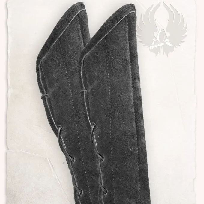 Mytholon Gambeson Armprotektoren Leopold Wildleder Schwarz Leder 3 Mytholon Gambeson Armprotektoren Leopold Wildleder Schwarz Leder