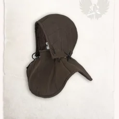 Mytholon Gambeson Kapuze Und Kragen Aulber Leinen Braun -Säbel Rabatt gambeson kapuze und kragen aulber leinen braun 2