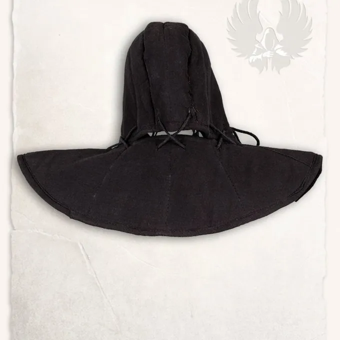 Mytholon Gambeson Kapuze Und Kragen Aulber Leinen Schwarz 4 Mytholon Gambeson Kapuze Und Kragen Aulber Leinen Schwarz – Bild 2