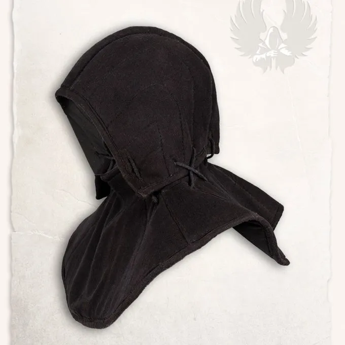 Mytholon Gambeson Kapuze Und Kragen Aulber Leinen Schwarz 5 Mytholon Gambeson Kapuze Und Kragen Aulber Leinen Schwarz – Bild 3