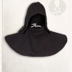Mytholon Gambeson Kapuze Und Kragen Aulber Leinen Schwarz