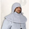Mytholon Gambeson Kapuze Und Kragen Aulber Leinen Weiß -Säbel Rabatt gambeson kapuze und kragen aulber leinen weiss