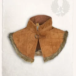 Mytholon Gambeson Kragen Nimue Veloursleder Hellbraun