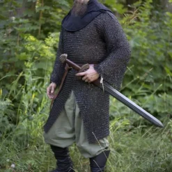 Epic Armoury Kavallerie Hauberk, Schwarz, Vernietet