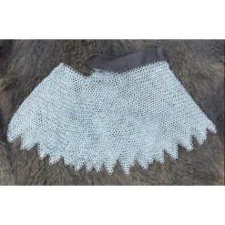 Kettenhemd Helmbrünne, Verzinkt, 8 Mm