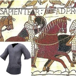 Ulfberth Kettenhemd Mit Halblangen Ärmeln, Gemischte Flachringe - Keilnieten, 8 Mm -Säbel Rabatt kettenhemd mit halblangen aermeln gemischte flachr 2