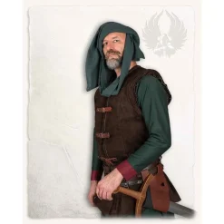 Mytholon Kurzweste Garen, Braunes Leder -Säbel Rabatt kurzweste garen braunes leder 4