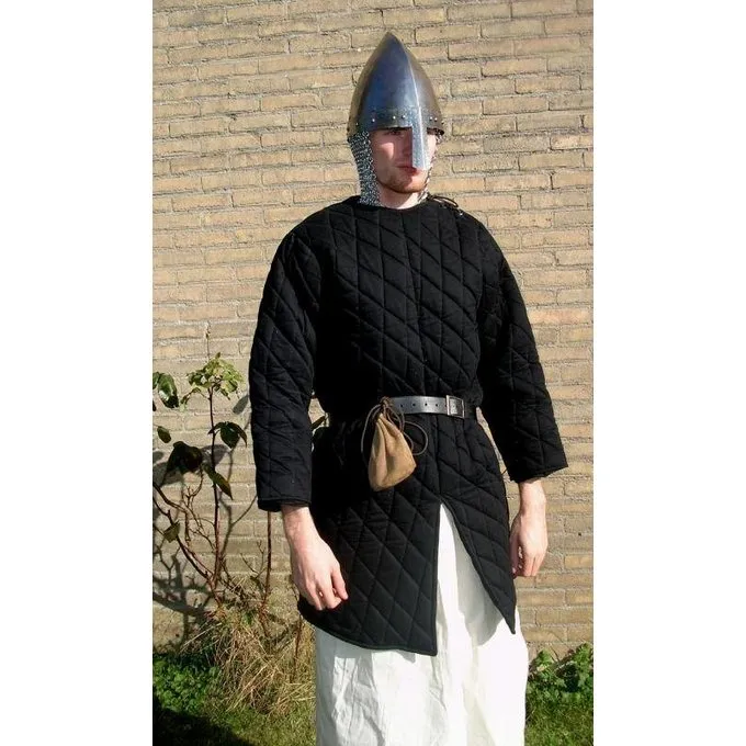 Leonardo Carbone Lange Gambeson, Schwarz 3 Leonardo Carbone Lange Gambeson, Schwarz