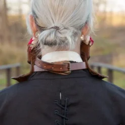 Epic Armoury Lange Leder Bevor, Rot -Säbel Rabatt lange leder bevor rot 2