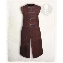 Mytholon Langes Weste Garen, Braunes Leder