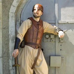 Epic Armoury LARP Leder Soldat Rüstung, Braun -Säbel Rabatt larp leder soldat ruestung braun 2