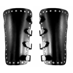 Leonardo Carbone Leder Armschienen Marius, Schwarz