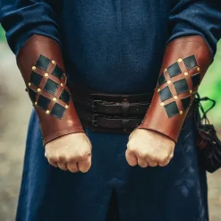 Leonardo Carbone Leder Armschienen Pius, Braun