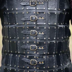 Epic Armoury Leder Brigantine Lang, Schwarz -Säbel Rabatt leder brigantine lang schwarz 2