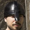 Epic Armoury Leder Nasalhelm, Schwarz -Säbel Rabatt leder nasalhelm schwarz