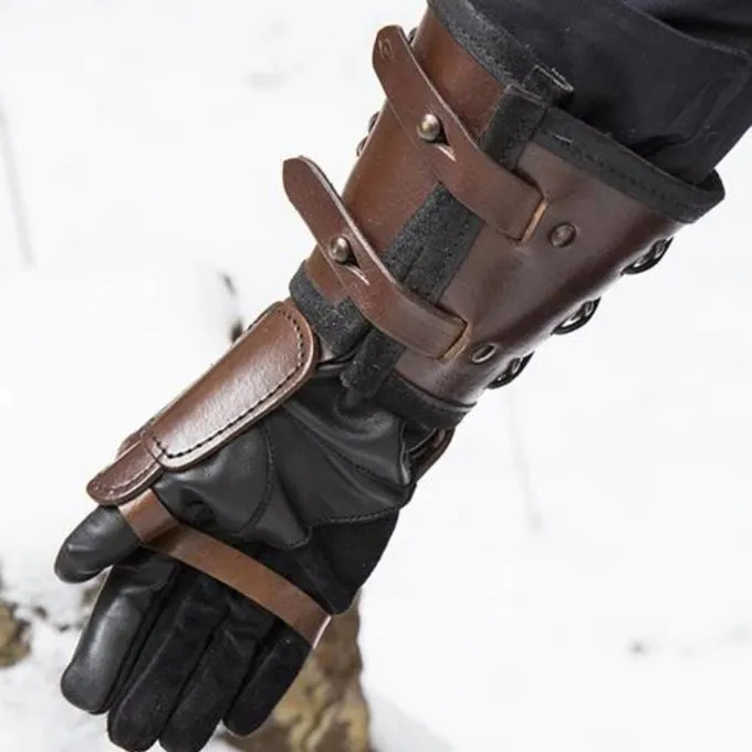 Epic Armoury Leder Plattenhandschuh, Die Rechte Hand 6 Epic Armoury Leder Plattenhandschuh, Die Rechte Hand – Bild 4