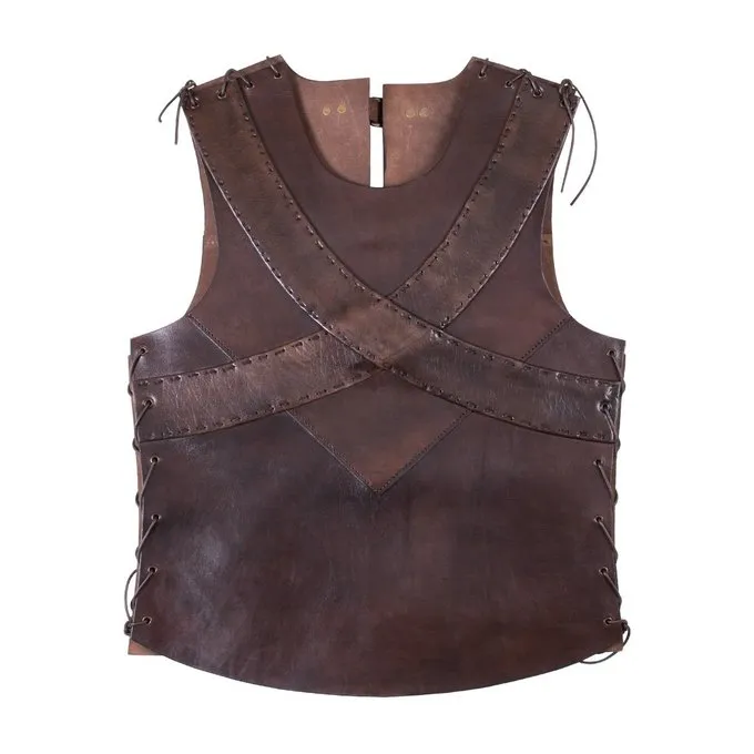 Deepeeka Leder Torso Rüstung Mit Kreuz, Braun 4 Deepeeka Leder Torso Rüstung Mit Kreuz, Braun – Bild 2