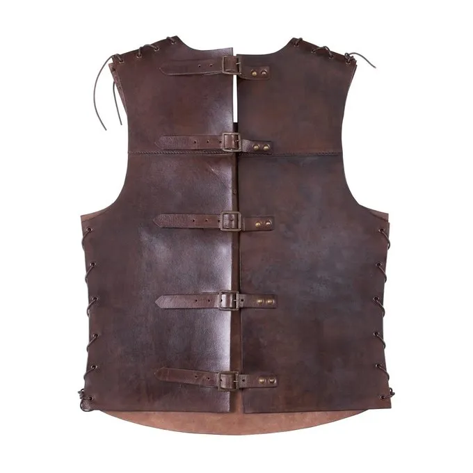 Deepeeka Leder Torso Rüstung Mit Kreuz, Braun 5 Deepeeka Leder Torso Rüstung Mit Kreuz, Braun – Bild 3