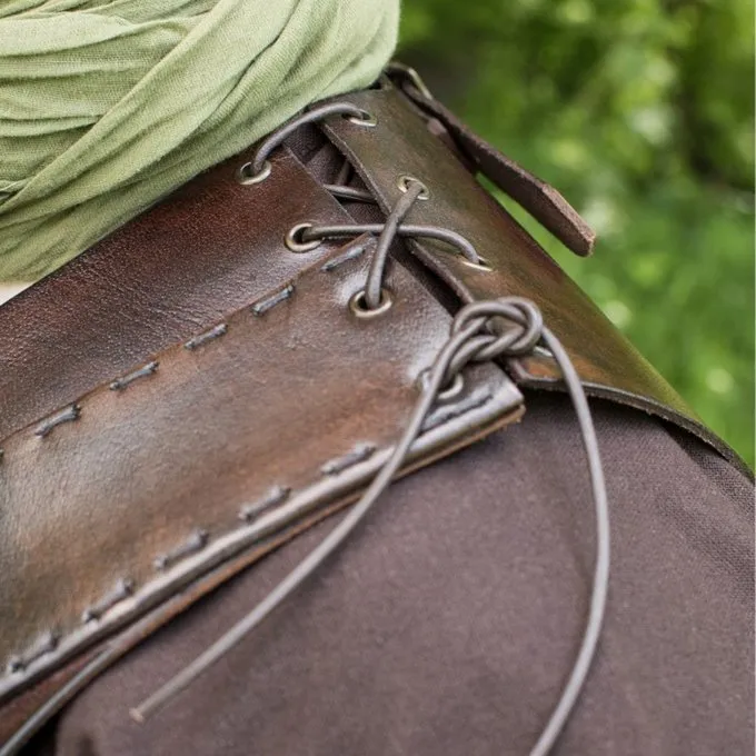 Deepeeka Leder Torso Rüstung Mit Kreuz, Braun 8 Deepeeka Leder Torso Rüstung Mit Kreuz, Braun – Bild 6