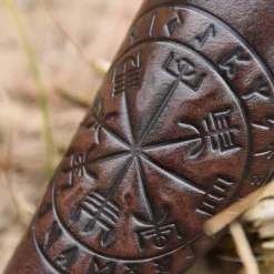 Deepeeka Leder -Vambrace Mit Gemüse -Säbel Rabatt leder vambrace mit gemuese 4