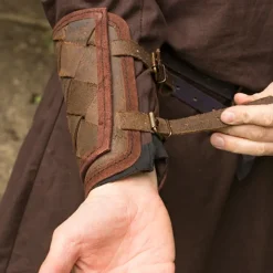 Epic Armoury Leder Viking Armschienen, Braun, Paar -Säbel Rabatt leder viking armschienen braun paar 2