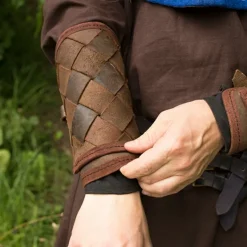 Epic Armoury Leder Viking Armschienen, Braun, Paar -Säbel Rabatt leder viking armschienen braun paar 3