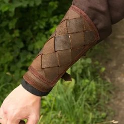 Epic Armoury Leder Viking Armschienen, Braun, Paar -Säbel Rabatt leder viking armschienen braun paar 4