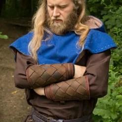 Epic Armoury Leder Viking Armschienen, Braun, Paar -Säbel Rabatt leder viking armschienen braun paar 5