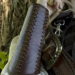 Epic Armoury Lederarmschienen Schlacht, Braun, Paar -Säbel Rabatt lederarmschienen schlacht braun paar 4