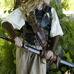 Epic Armoury Lederarmschienen Schlacht, Braun, Paar -Säbel Rabatt lederarmschienen schlacht braun paar 5