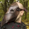 Epic Armoury Ledermaske Pest Arzt, Braun -Säbel Rabatt ledermaske pest arzt braun