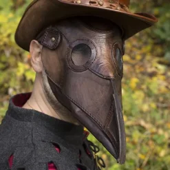 Epic Armoury Ledermaske Pest Arzt, Braun -Säbel Rabatt ledermaske pest arzt braun 5
