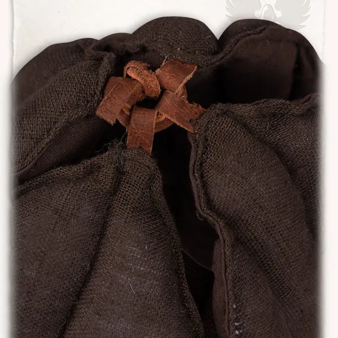 Mytholon Leinen Bundhaube Aulber Braun 5 Mytholon Leinen Bundhaube Aulber Braun – Bild 3