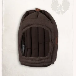 Mytholon Leinen Bundhaube Aulber Braun