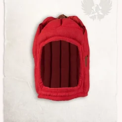 Mytholon Leinen Bundhaube Aulber Rot