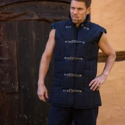 Epic Armoury Mittelalterlicher Gambeson Warrior Schwarz -Säbel Rabatt mittelalterlicher gambeson warrior schwarz 5