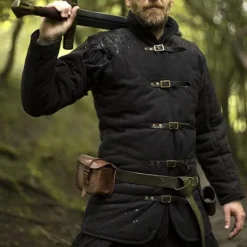 Epic Armoury Mittelalterlicher Gürtel Gambeson Schwarz