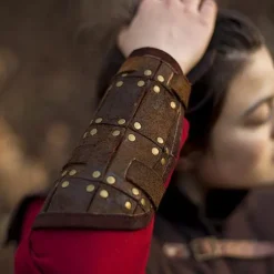 Epic Armoury Paar Armschienen Kämpfer, Braun -Säbel Rabatt paar armschienen kaempfer braun 3