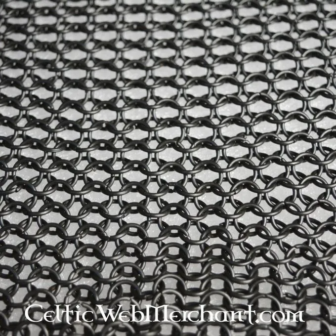 Quadratisches Stück Kettenhemd, Gebräunte, 8 Mm 5 Quadratisches Stück Kettenhemd, Gebräunte, 8 Mm – Bild 3