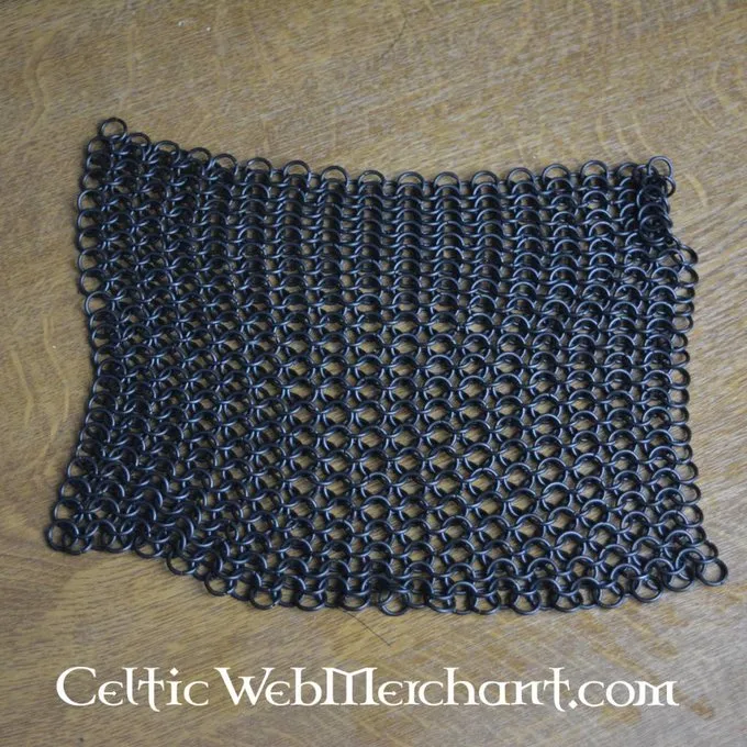 Quadratisches Stück Kettenhemd, Gebräunte, 8 Mm 3 Quadratisches Stück Kettenhemd, Gebräunte, 8 Mm