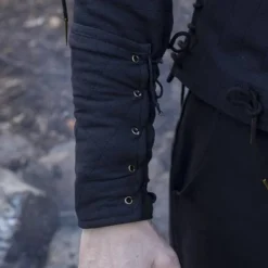 Epic Armoury Schwarz Gambeson Armschienen, Paar